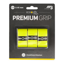 Vrchní Omotávky Tennis-Point Premium Grip gelb 3er